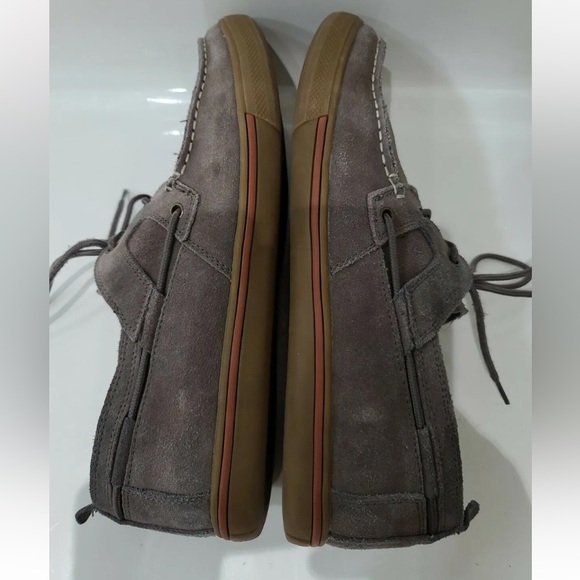 TOMMY BAHAMA 'Calderon' Beige Slip On Deck/Boat Shoes Casual Mens Size 12 Suede - Picture 5 of 8